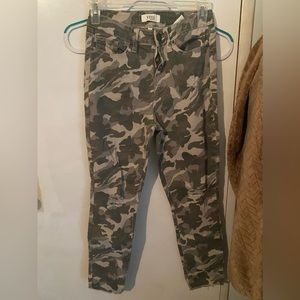 Ymi Juniors Mid Rise Camo Ankle Jeans
